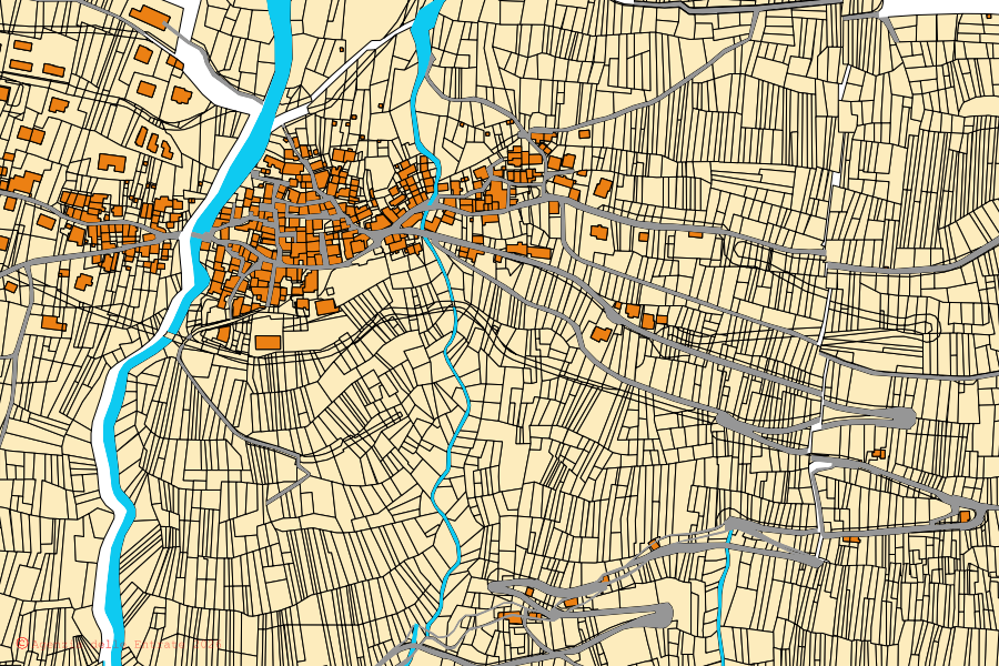 Mappa catastale del centro di Cino: particelle e fabbricati, cartografia Agenzia delle Entrate