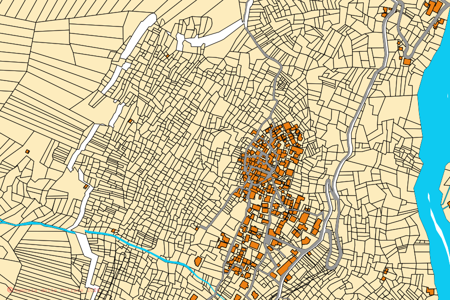 Mappa catastale del centro di Civo: particelle e fabbricati, cartografia Agenzia delle Entrate