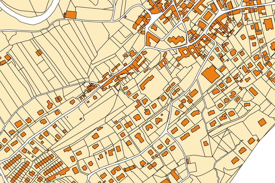 Mappa catastale del centro di Clivio: particelle e fabbricati, cartografia Agenzia delle Entrate