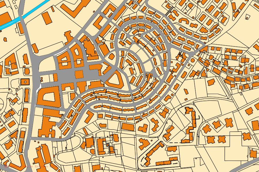 Mappa catastale del centro di Colleferro: particelle e fabbricati, cartografia Agenzia delle Entrate
