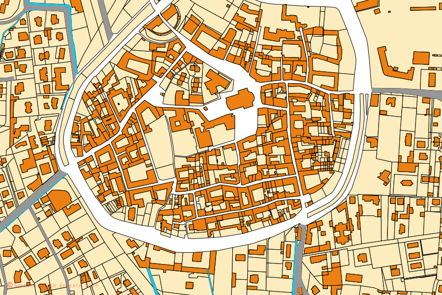 Mappa catastale del centro di Cologno al Serio: particelle e fabbricati, cartografia Agenzia delle Entrate