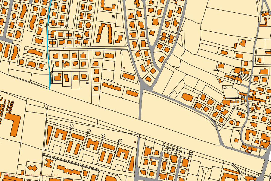 Mappa catastale del centro di Colognola ai Colli: particelle e fabbricati, cartografia Agenzia delle Entrate