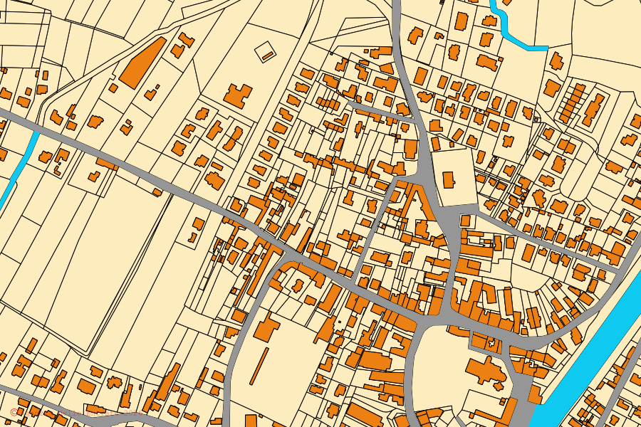 Mappa catastale del centro di Concordia Sagittaria: particelle e fabbricati, cartografia Agenzia delle Entrate