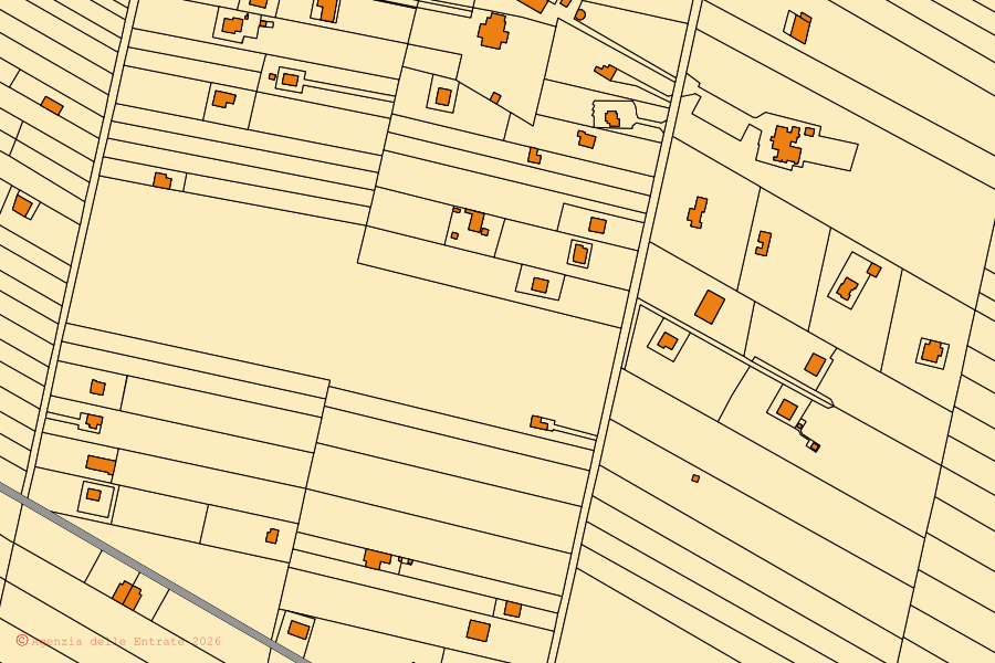 Mappa catastale del centro di Corato: particelle e fabbricati, cartografia Agenzia delle Entrate