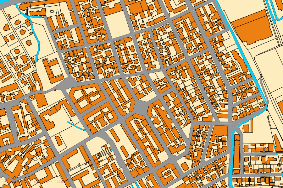 Mappa catastale del centro di Corsico: particelle e fabbricati, cartografia Agenzia delle Entrate