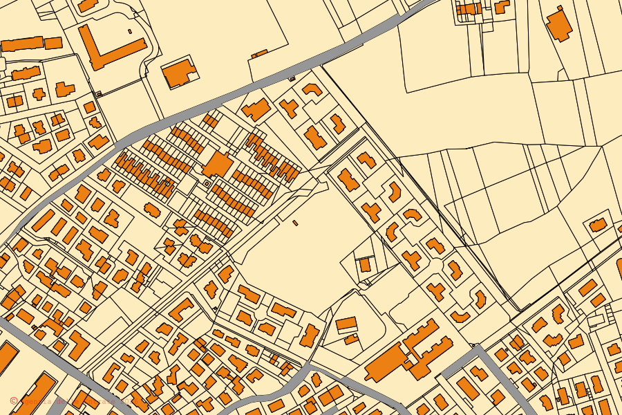 Mappa catastale del centro di Creazzo: particelle e fabbricati, cartografia Agenzia delle Entrate
