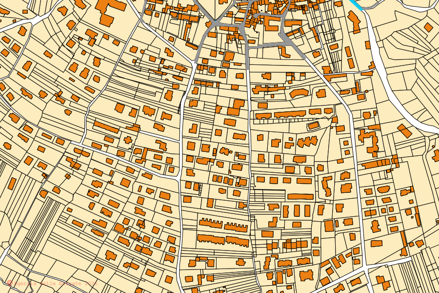 Mappa catastale del centro di Cugliate-Fabiasco: particelle e fabbricati, cartografia Agenzia delle Entrate