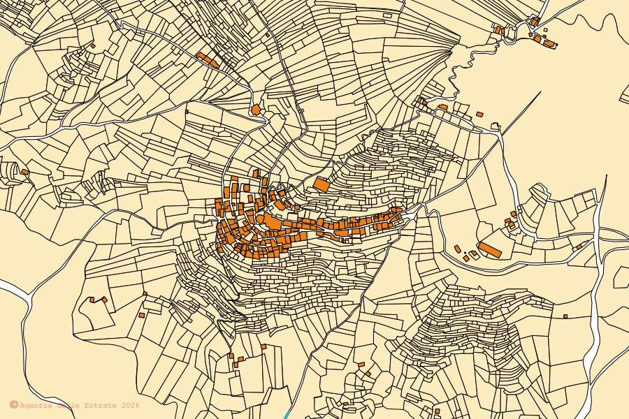 Mappa catastale del centro di Curiglia con Monteviasco: particelle e fabbricati, cartografia Agenzia delle Entrate