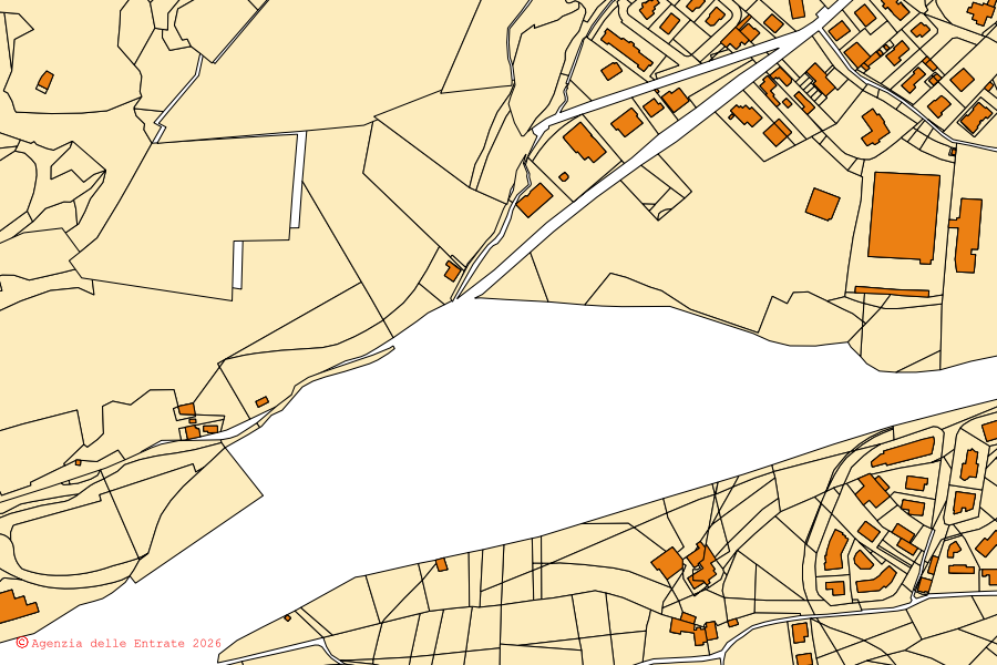 Mappa catastale del centro di Darfo Boario Terme: particelle e fabbricati, cartografia Agenzia delle Entrate