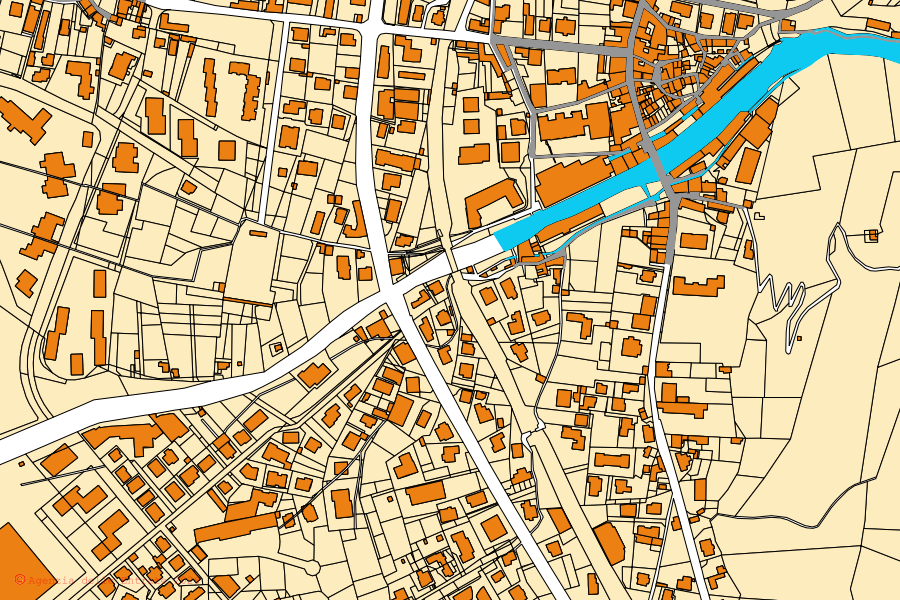 Mappa catastale del centro di Dervio: particelle e fabbricati, cartografia Agenzia delle Entrate