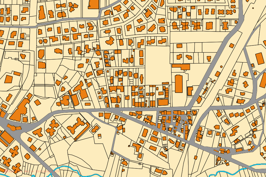 Mappa catastale del centro di Fabrica di Roma: particelle e fabbricati, cartografia Agenzia delle Entrate
