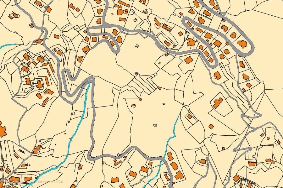 Mappa catastale del centro di Finale Ligure: particelle e fabbricati, cartografia Agenzia delle Entrate