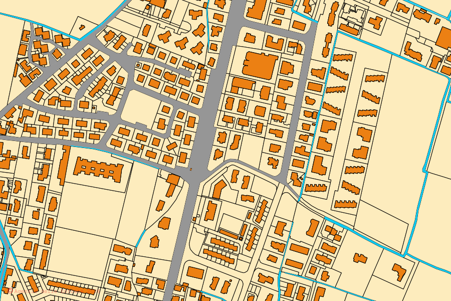 Mappa catastale del centro di Flero: particelle e fabbricati, cartografia Agenzia delle Entrate