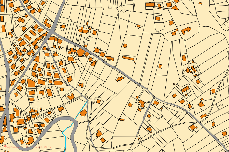 Mappa catastale del centro di Foglianise: particelle e fabbricati, cartografia Agenzia delle Entrate