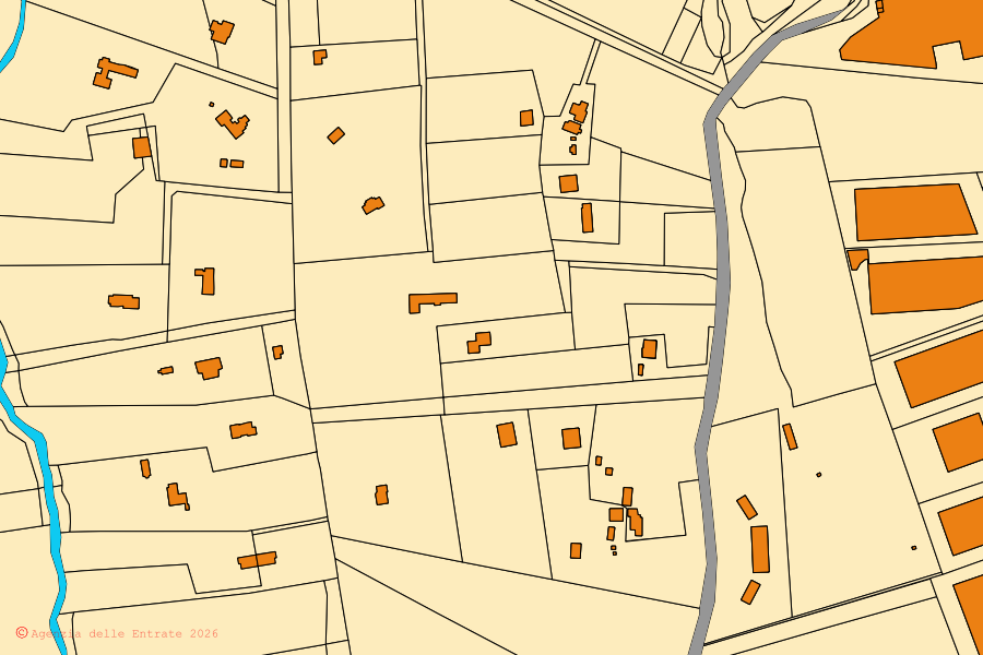Mappa catastale del centro di Formello: particelle e fabbricati, cartografia Agenzia delle Entrate