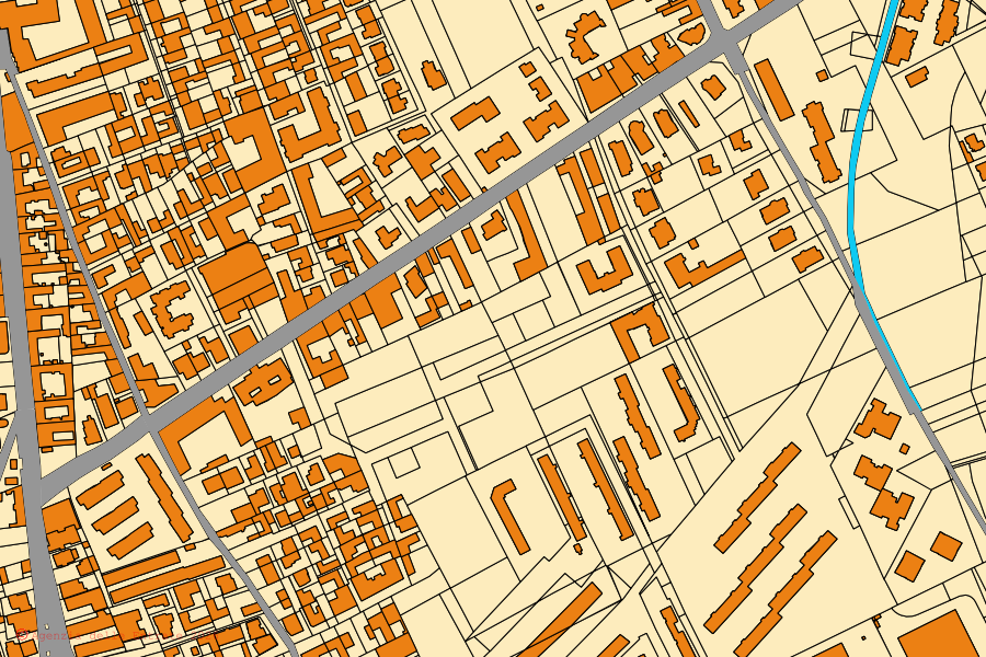 Mappa catastale del centro di Frattamaggiore: particelle e fabbricati, cartografia Agenzia delle Entrate