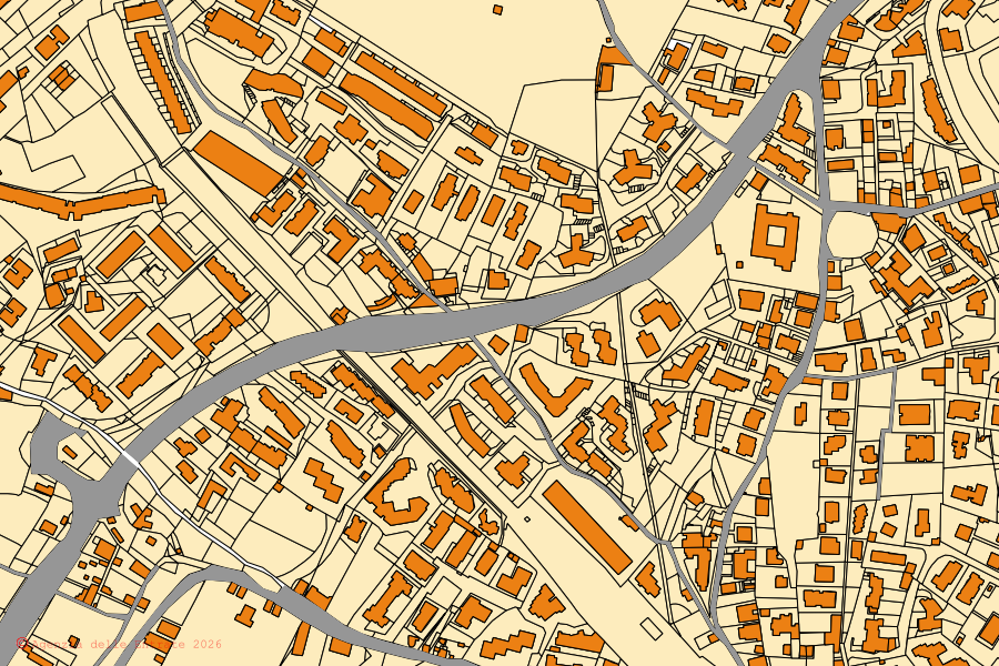 Mappa catastale del centro di Gaeta: particelle e fabbricati, cartografia Agenzia delle Entrate