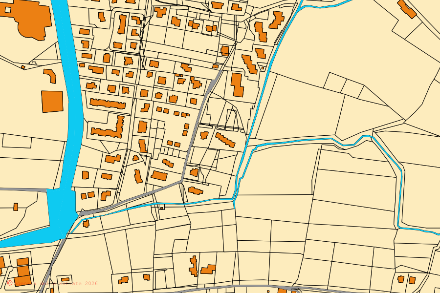 Mappa catastale del centro di Garda: particelle e fabbricati, cartografia Agenzia delle Entrate
