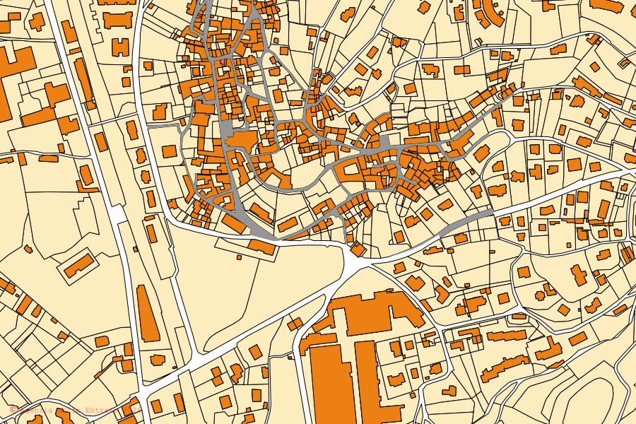 Mappa catastale del centro di Gemonio: particelle e fabbricati, cartografia Agenzia delle Entrate