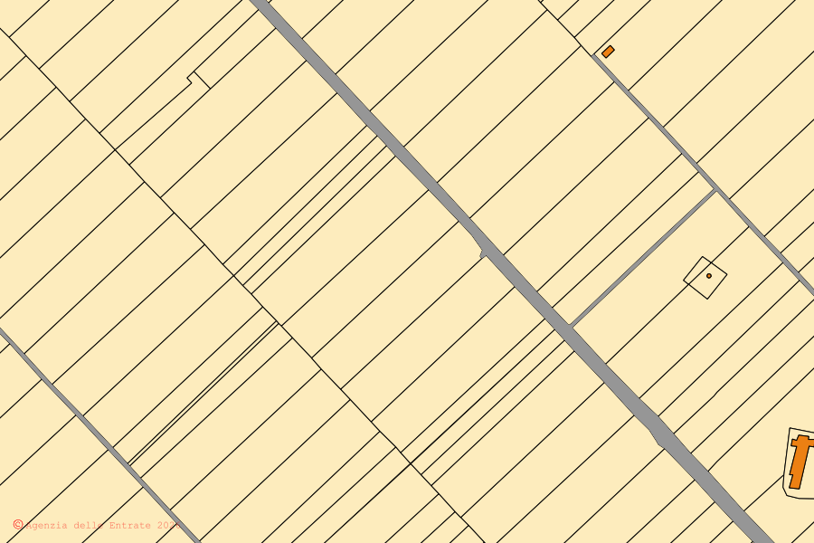 Mappa catastale del centro di Gravina in Puglia: particelle e fabbricati, cartografia Agenzia delle Entrate