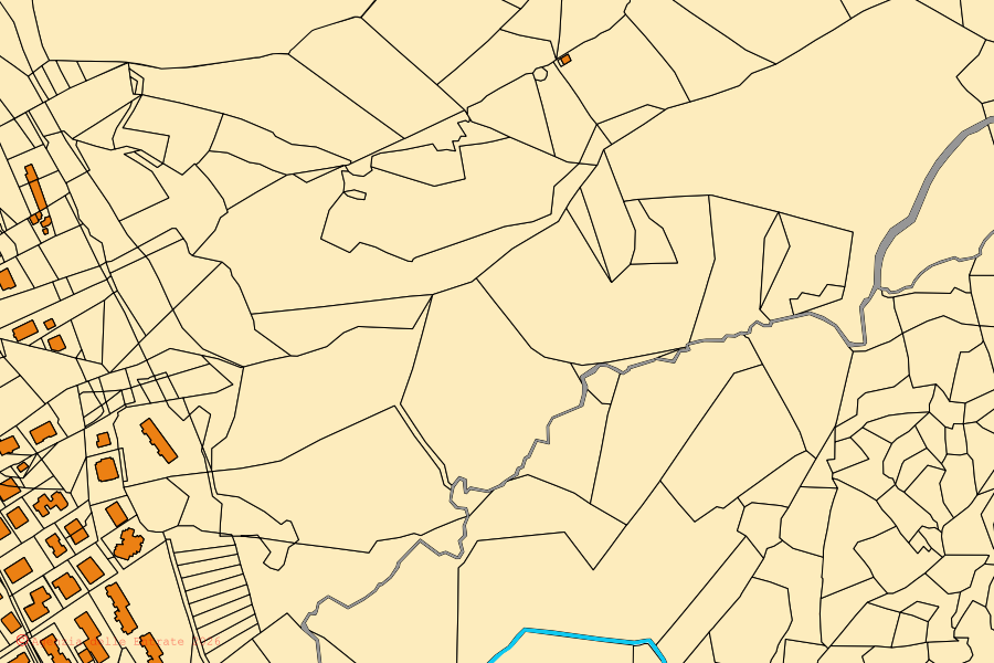 Mappa catastale del centro di Guardia Piemontese: particelle e fabbricati, cartografia Agenzia delle Entrate