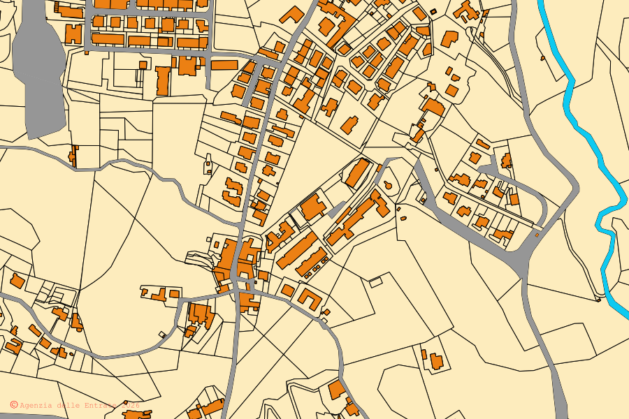 Mappa catastale del centro di Impruneta: particelle e fabbricati, cartografia Agenzia delle Entrate