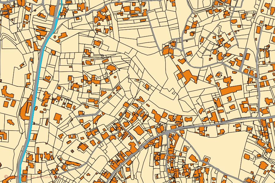 Mappa catastale del centro di Ischia: particelle e fabbricati, cartografia Agenzia delle Entrate