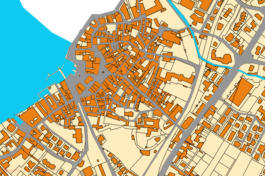 Mappa catastale del centro di Iseo: particelle e fabbricati, cartografia Agenzia delle Entrate