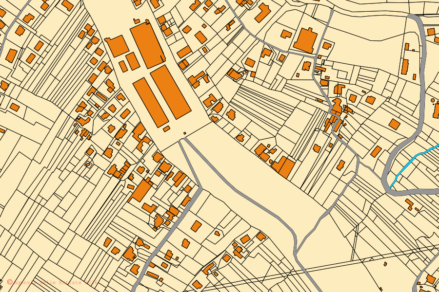 Mappa catastale del centro di Lanciano: particelle e fabbricati, cartografia Agenzia delle Entrate