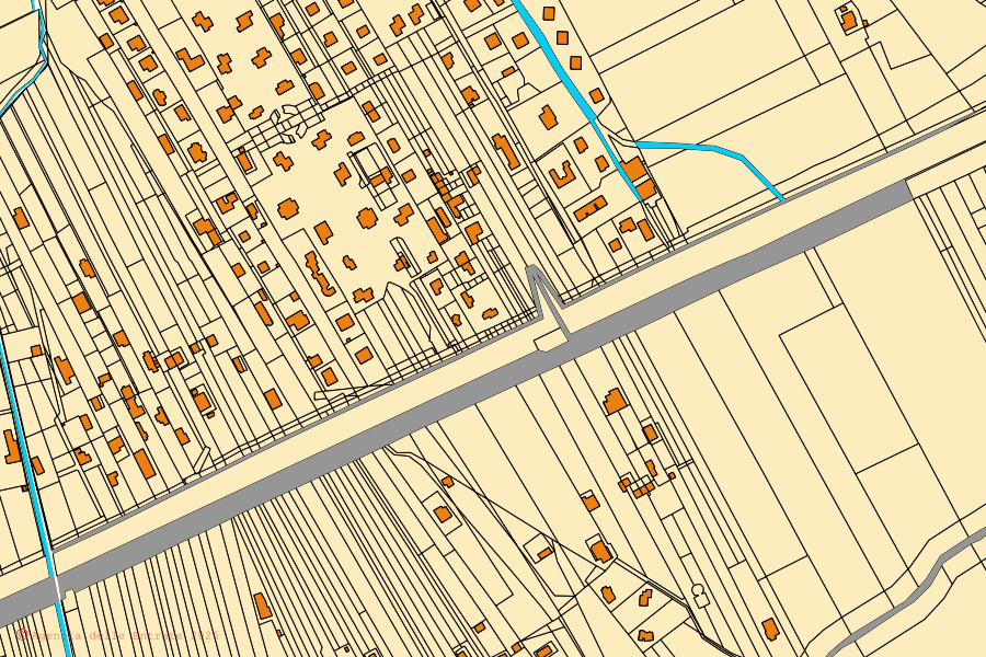 Mappa catastale del centro di Lascari: particelle e fabbricati, cartografia Agenzia delle Entrate