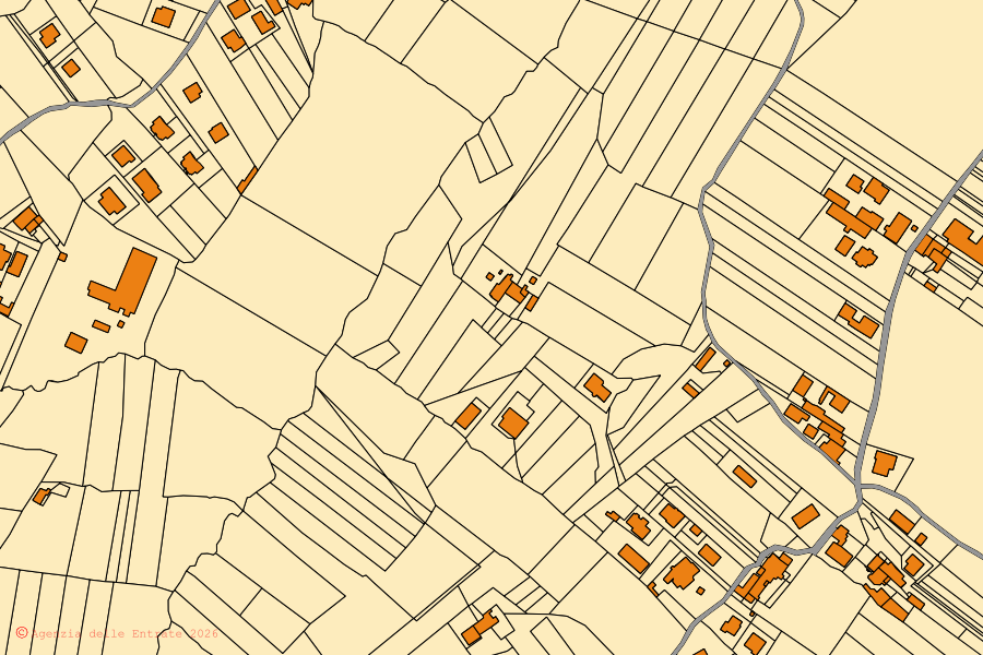 Mappa catastale del centro di Limatola: particelle e fabbricati, cartografia Agenzia delle Entrate