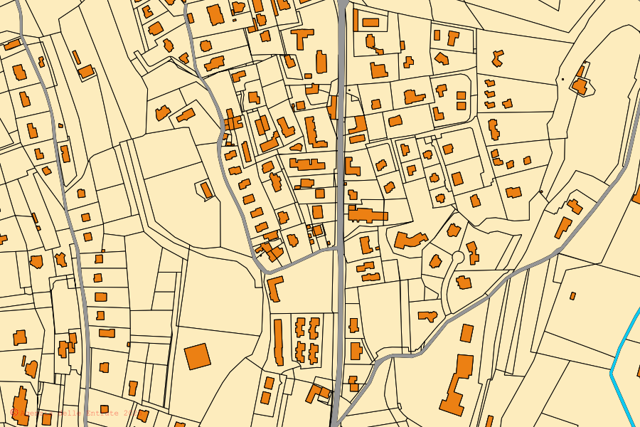Mappa catastale del centro di Lonato del Garda: particelle e fabbricati, cartografia Agenzia delle Entrate