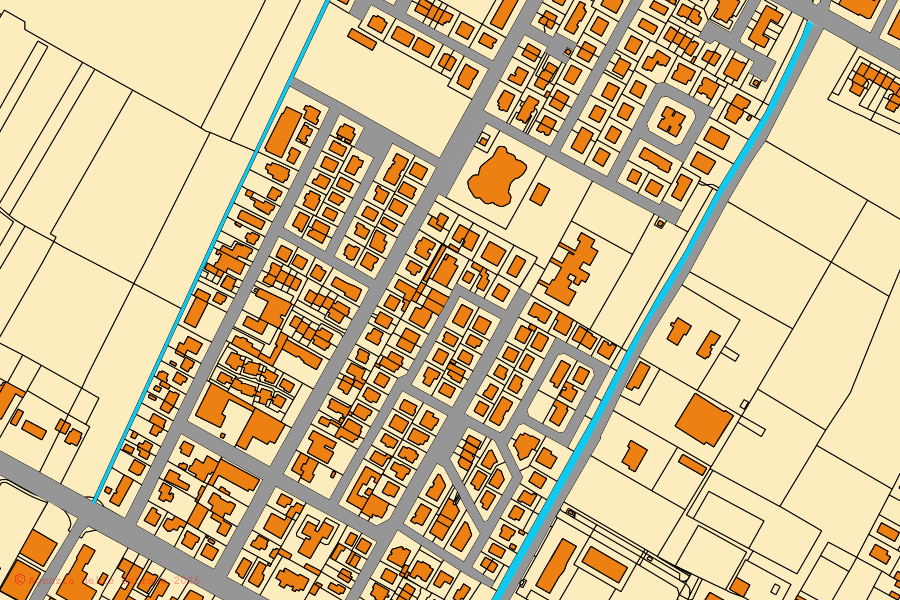 Mappa catastale del centro di Lugo: particelle e fabbricati, cartografia Agenzia delle Entrate
