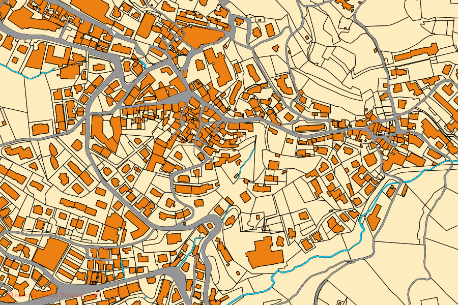 Mappa catastale del centro di Lumezzane: particelle e fabbricati, cartografia Agenzia delle Entrate