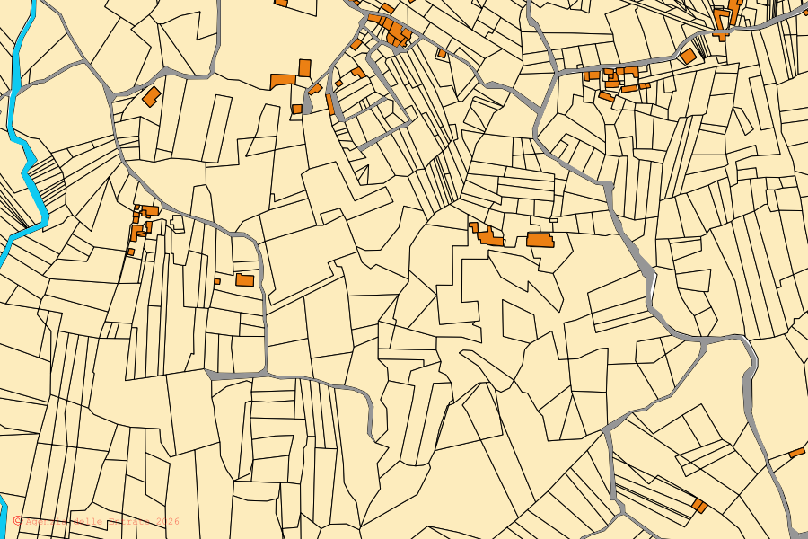 Mappa catastale del centro di Macchiagodena: particelle e fabbricati, cartografia Agenzia delle Entrate