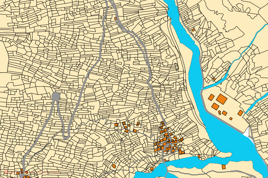 Mappa catastale del centro di Madesimo: particelle e fabbricati, cartografia Agenzia delle Entrate