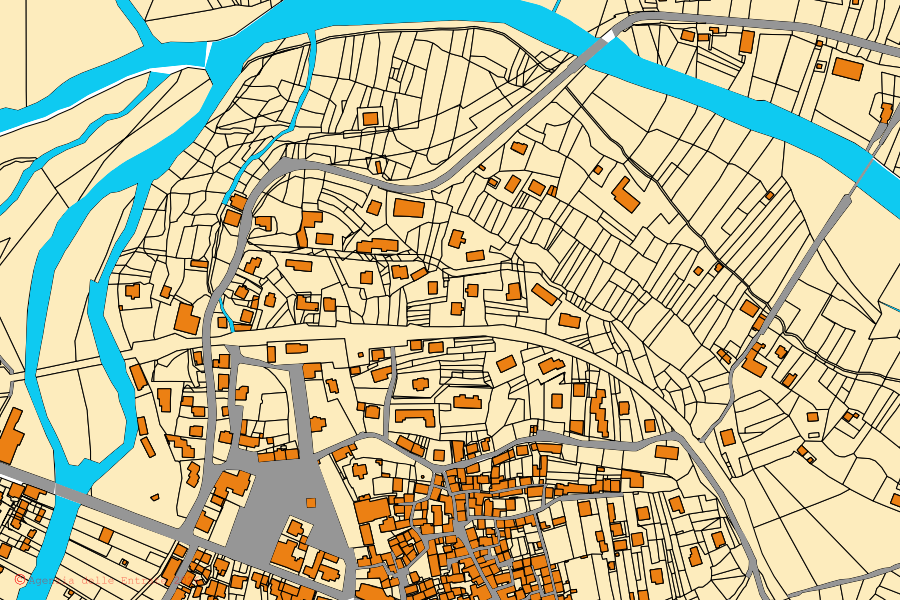 Mappa catastale del centro di Malesco: particelle e fabbricati, cartografia Agenzia delle Entrate