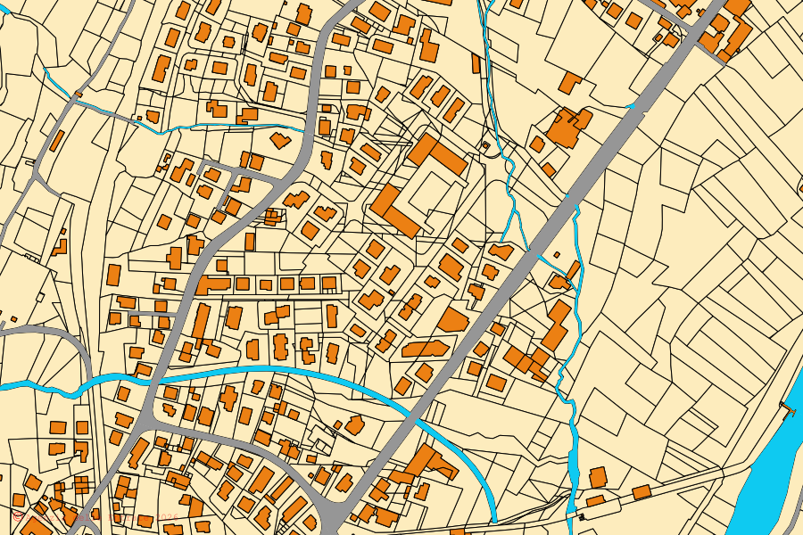 Mappa catastale del centro di Malonno: particelle e fabbricati, cartografia Agenzia delle Entrate
