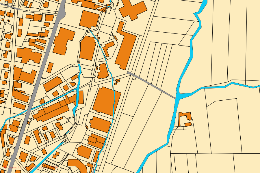 Mappa catastale del centro di Manta: particelle e fabbricati, cartografia Agenzia delle Entrate