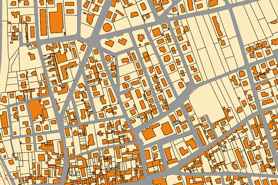Mappa catastale del centro di Marnate: particelle e fabbricati, cartografia Agenzia delle Entrate