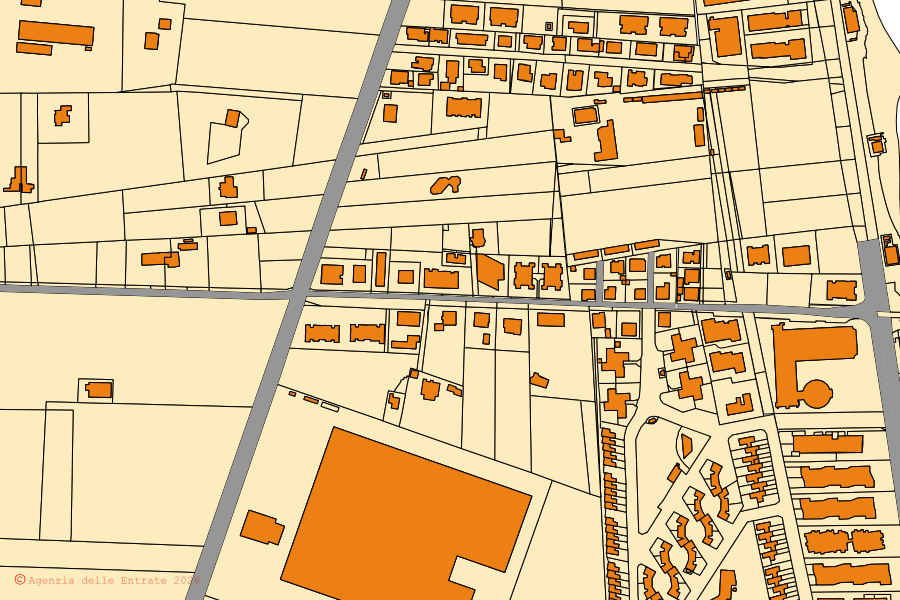 Mappa catastale del centro di Martinsicuro: particelle e fabbricati, cartografia Agenzia delle Entrate