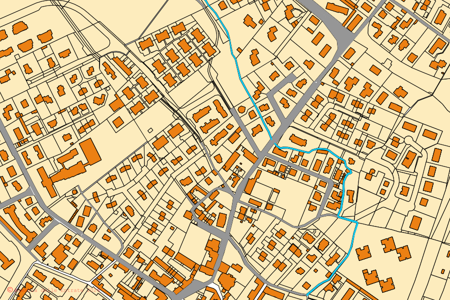 Mappa catastale del centro di Masate: particelle e fabbricati, cartografia Agenzia delle Entrate