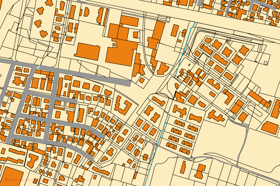 Mappa catastale del centro di Meda: particelle e fabbricati, cartografia Agenzia delle Entrate