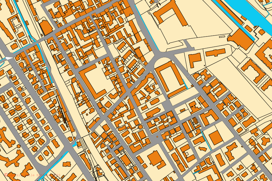 Mappa catastale del centro di Melegnano: particelle e fabbricati, cartografia Agenzia delle Entrate