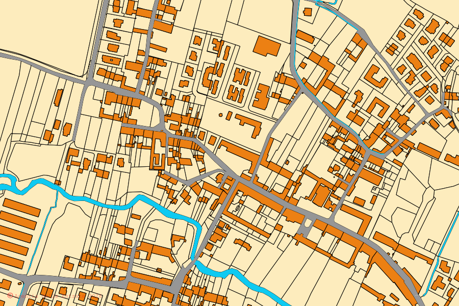 Mappa catastale del centro di Milzano: particelle e fabbricati, cartografia Agenzia delle Entrate