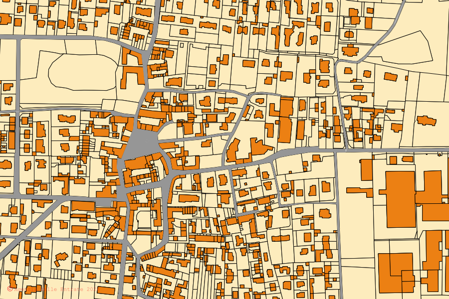 Mappa catastale del centro di Misinto: particelle e fabbricati, cartografia Agenzia delle Entrate