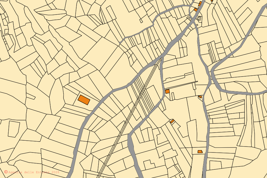 Mappa catastale del centro di Molise: particelle e fabbricati, cartografia Agenzia delle Entrate