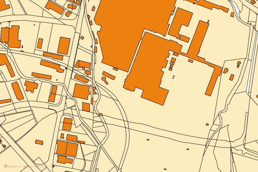 Mappa catastale del centro di Monfalcone: particelle e fabbricati, cartografia Agenzia delle Entrate