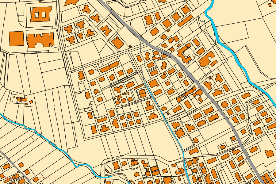 Mappa catastale del centro di Monteprandone: particelle e fabbricati, cartografia Agenzia delle Entrate