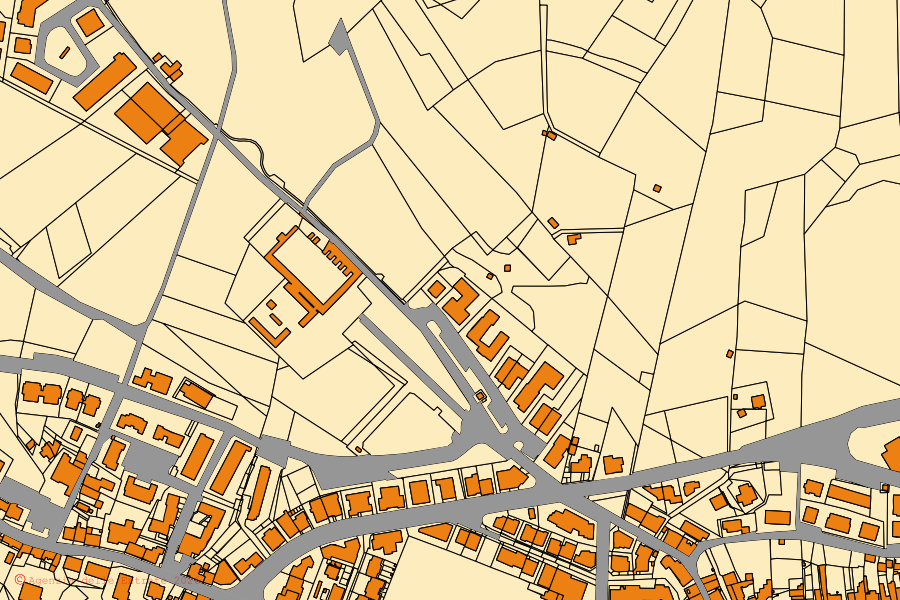 Mappa catastale del centro di Montespertoli: particelle e fabbricati, cartografia Agenzia delle Entrate